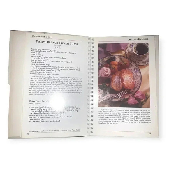 Vintage 1993 Cooking With T-Fal Chef’s Cuisine Cookbook Recipes Cook Book - Picture 3 of 4